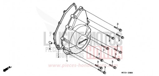 KURBELGEHAEUSEDECKEL, L. CB1100SF1 de 2001